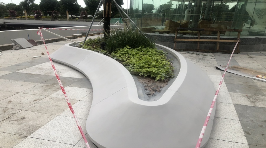 贊！東莞石馬河公園GRC坐凳定制選擇飾紀上品