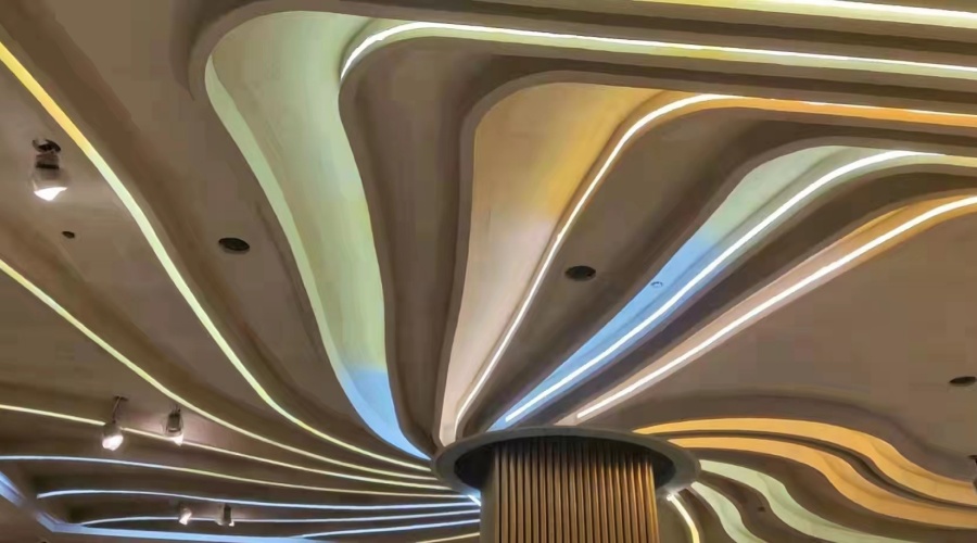 湖南懷化美美酒店定制GRG吊頂，飾紀上品經得起考驗