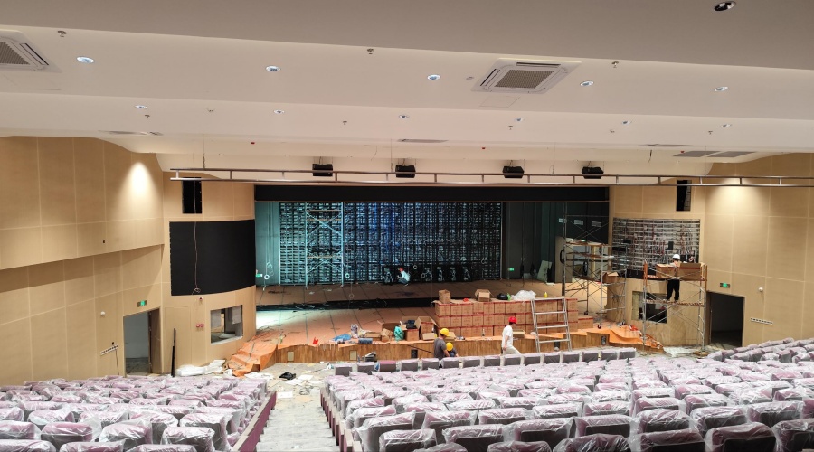 飾紀上品GRG廠家-廣州黃埔會元中學GRG報告廳工程案例