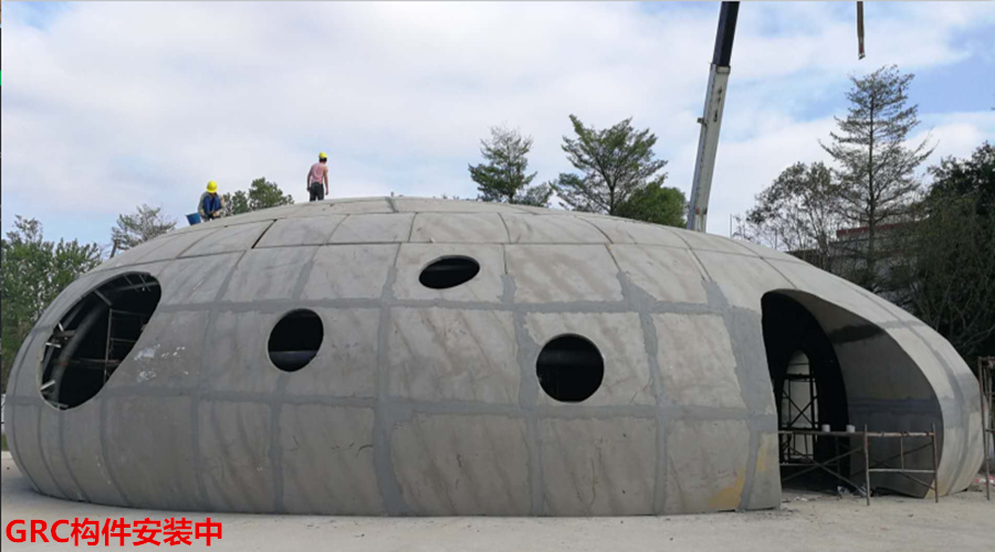 GRC構件安裝中 GRC構件安裝中