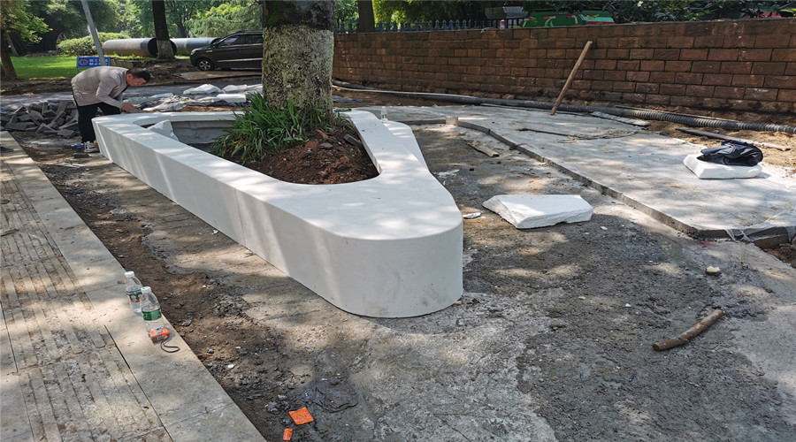 GRC坐凳樹池 GRC坐凳樹池