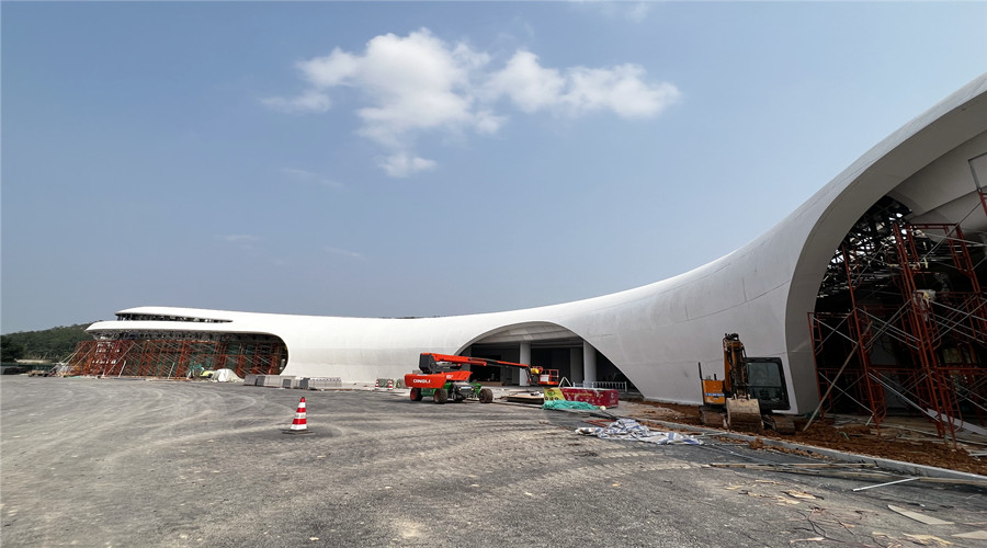 深圳沙田服務區GRC幕墻板項目 深圳沙田服務區GRC幕墻板項目