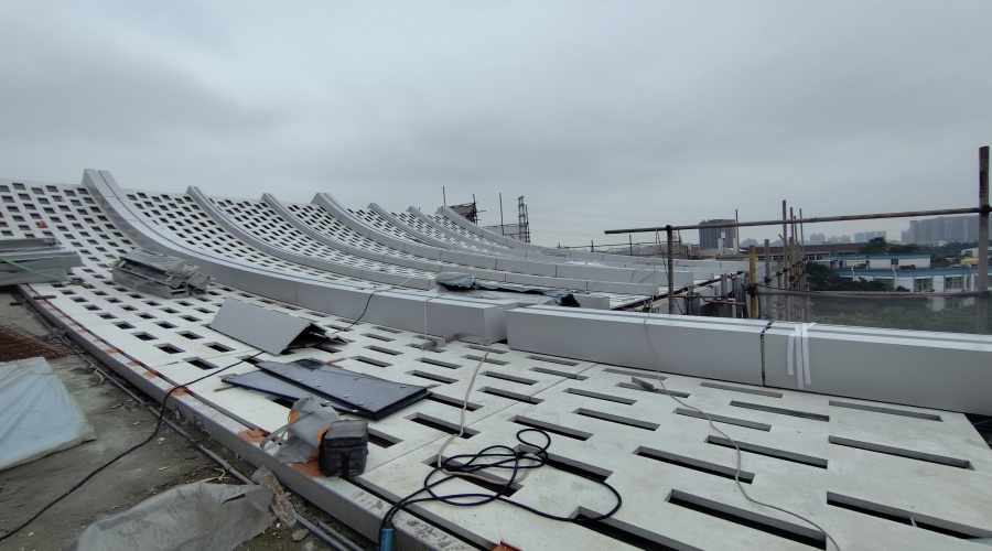 廣州番禺基督教教堂的UHPC鏤空板幕墻 廣州番禺基督教教堂的UHPC鏤空板幕墻