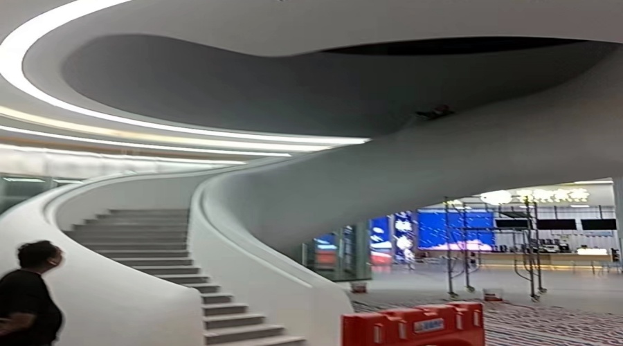 深圳沙田服務區GRG旋轉樓梯造型 深圳沙田服務區GRG旋轉樓梯造型