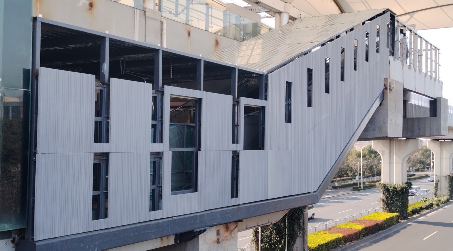 上海外南站UHPC肌理板工程案例 上海外南站UHPC肌理板工程案例