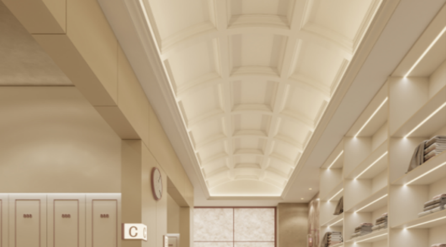 河北邯鄲東方洗浴中心GRG吊頂 河北邯鄲東方洗浴中心GRG吊頂