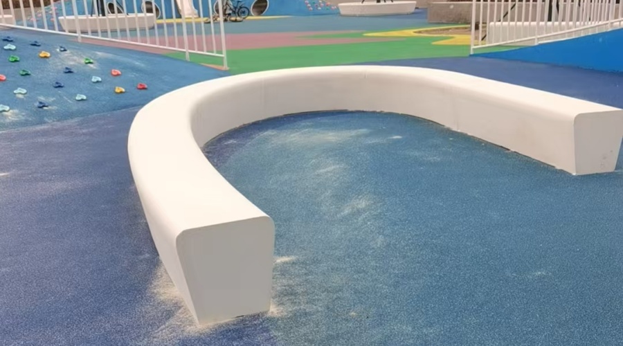 新疆體育公園GRC坐凳樹(shù)池造型工程案例 新疆體育公園GRC坐凳樹(shù)池造型工程案例