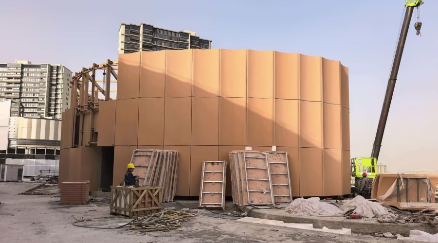 上海新嘉中心UHPC幕墻板工程 上海新嘉中心UHPC幕墻板工程