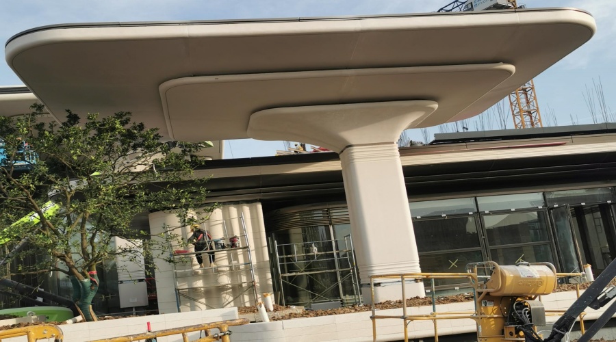 UHPC幕墻板與柱子 UHPC幕墻板與柱子