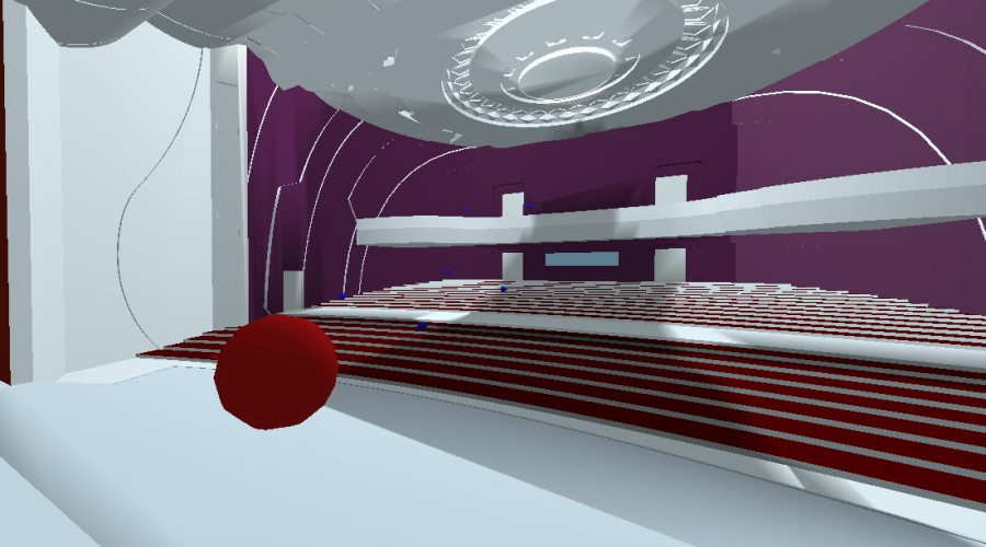 南寧工業職業技術學院會堂GRG穿孔板吊頂 南寧工業職業技術學院會堂GRG穿孔板吊頂