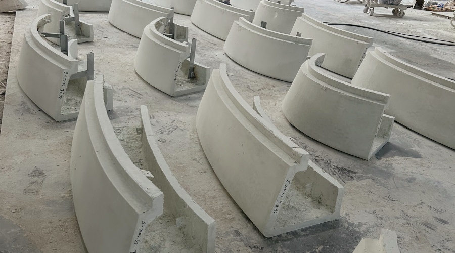 海南陵水GRC清水混凝土坐凳 海南陵水GRC清水混凝土坐凳