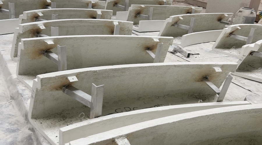 海南陵水GRC清水混凝土坐凳 海南陵水GRC清水混凝土坐凳