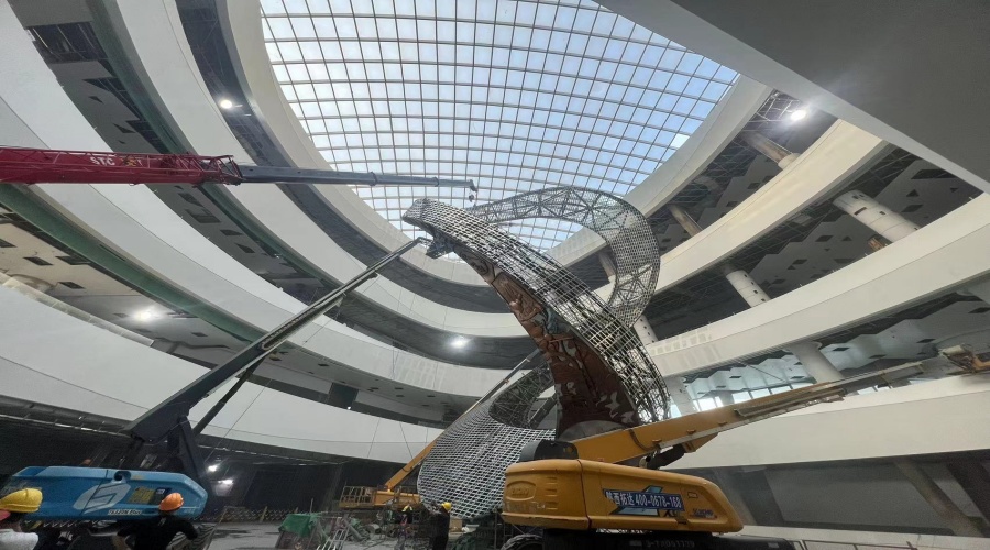 GRG構(gòu)件安裝現(xiàn)場(chǎng)