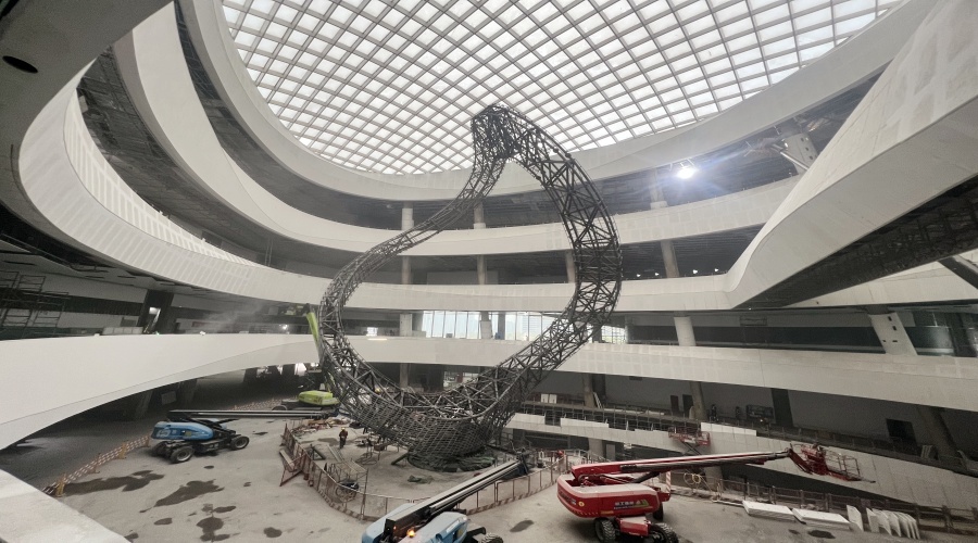 GRG構(gòu)件安裝現(xiàn)場(chǎng)